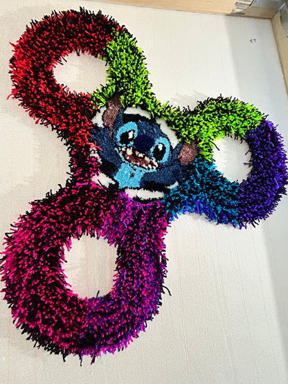 CUSTOM 3X3 FT FIDGET SPINNER RUG