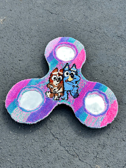 CUSTOM 3X3 FT FIDGET SPINNER RUG