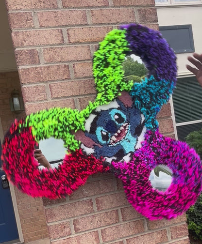 CUSTOM 3X3 FT FIDGET SPINNER RUG